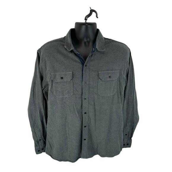 Kuhl Descendr Flannel Shirt Grey Size XL Outdoors Hiking Casual Midweight - Picture 1 of 12